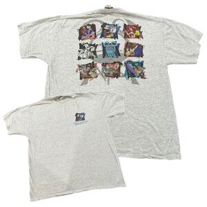 Vtg 90s Disney Mickey MGM Studios WDW Imagination Light Gray T Shirt Unisex L